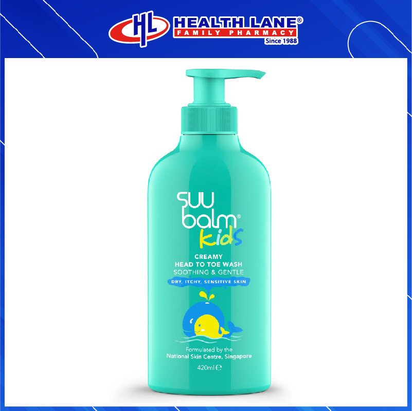 SUU BALM KIDS DUAL SOOTHING & LEMBAPURISING SABUN SATU BADAN (420ML)